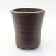 Ceramic bonsai bowl 9 x 9 x 10.5 cm, color brown - 1/3
