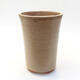 Ceramic bonsai bowl 10 x 10 x 14.5 cm, brown color - 1/3
