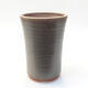 Ceramic bonsai bowl 9.5 x 9.5 x 14 cm, gray color - 1/3