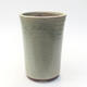 Ceramic bonsai bowl 9.5 x 9.5 x 14 cm, color green - 1/3