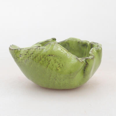 Ceramic shell 8 x 7.5 x 5 cm, color green - 1