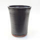 Ceramic bonsai bowl 10.5 x 10.5 x 14 cm, metal color - 1/3