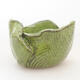 Ceramic shell 8 x 7 x 5.5 cm, color green - 1/3