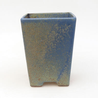 Ceramic bonsai bowl 9 x 9 x 12.5 cm, color blue-brown - 1