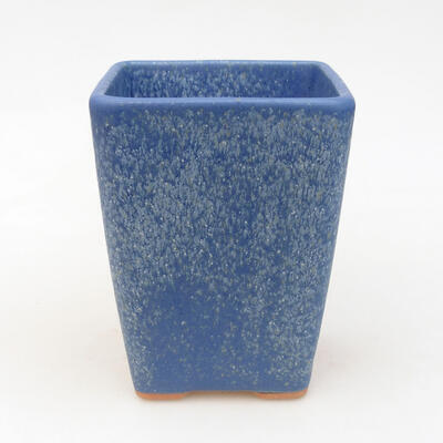 Ceramic bonsai bowl 8.5 x 8.5 x 11.5 cm, color blue - 1