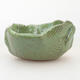 Ceramic shell 7.5 x 7 x 4.5 cm, color green - 1/3