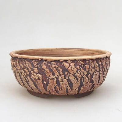 Ceramic bonsai bowl 15 x 15 x 6.5 cm, cracked color - 1