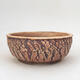 Ceramic bonsai bowl 15 x 15 x 6.5 cm, cracked color - 1/3