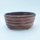 Ceramic bonsai bowl 11 x 9 x 5 cm, color pink-brown - 1/3