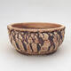 Ceramic bonsai bowl 13 x 13 x 6 cm, color cracked - 1/3