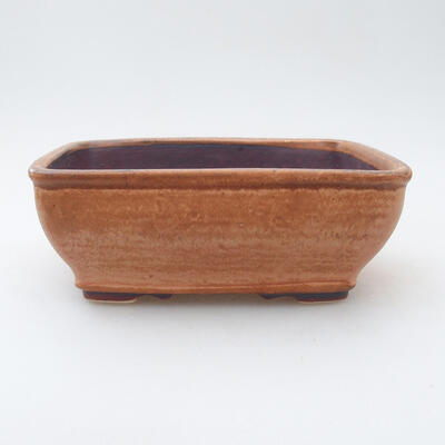 Ceramic bonsai bowl 12 x 15 x 6 cm, color brown - 1