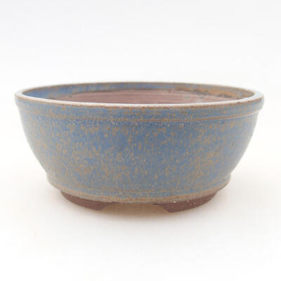 Ceramic bonsai bowl 9.5 x 9.5 x 4 cm, color blue - 1