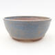 Ceramic bonsai bowl 9.5 x 9.5 x 4 cm, color blue - 1/3