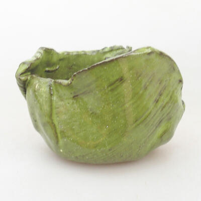 Ceramic shell 7 x 7 x 7 cm, color green - 1