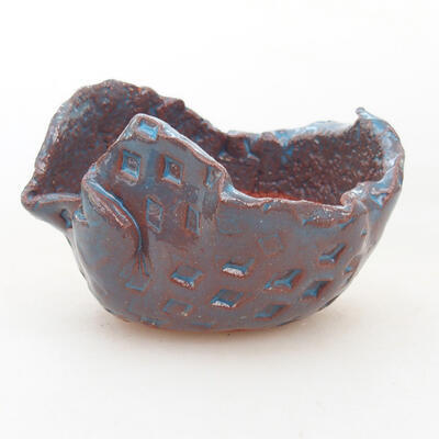 Ceramic shell 7 x 6.5 x 5.5 cm, color blue - 1