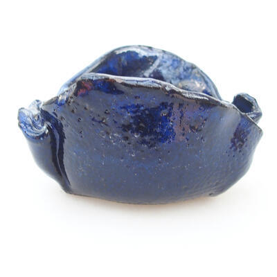 Ceramic shell 7.5 x 7 x 5 cm, color blue - 1