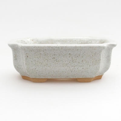 Ceramic bonsai bowl 12 x 8,5 x 4 cm, color gray - 1