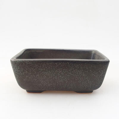 Ceramic bonsai bowl 10 x 7 x 4 cm, color gray - 1