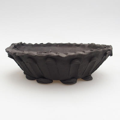 Ceramic bonsai bowl 18 x 18 x 5,5 cm, gray color - 1