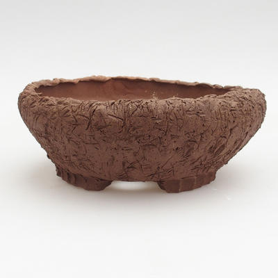 Ceramic bonsai bowl 18,5 x 18,5 x 7 cm, gray color - 1