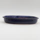 Ceramic bonsai bowl 30 x 23 x 4 cm, color blue - 1/4