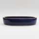 Ceramic bonsai bowl 26,5 x 20,5 x 5 cm, color blue - 1/4