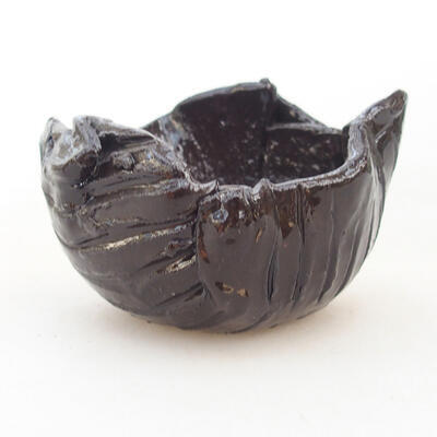 Ceramic shell 7 x 7 x 5 cm, color brown - 1