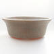 Ceramic bonsai bowl 11 x 11 x 4 cm, color green - 1/3