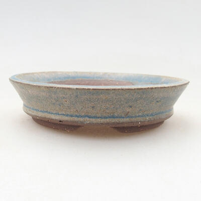 Ceramic bonsai bowl 8.5 x 8.5 x 2 cm, color blue - 1