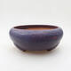 Ceramic bonsai bowl 14 x 14 x 6.5 cm, color purple - 1/3