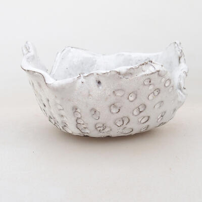 Ceramic shell 8 x 7.5 x 5 cm, white color - 1