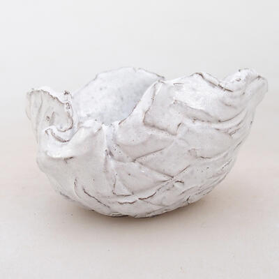 Ceramic shell 7 x 7 x 5 cm, white color - 1