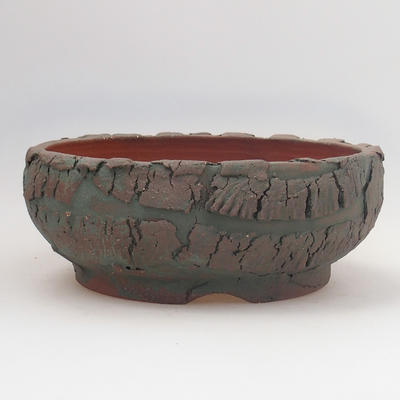 Ceramic bonsai bowl - fired in a gas oven 1240 ° C - 1