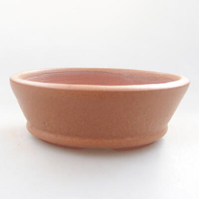 Ceramic bonsai bowl 10.5 x 10.5 x 3.5 cm, brown color - 1