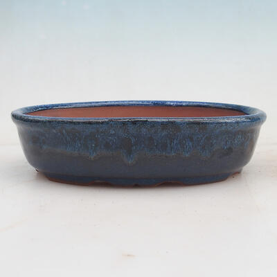 Bonsai bowl 18.5 x 14.5 x 4.5 cm, color blue - 1
