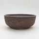 Ceramic bonsai bowl 17 x 17 x 7 cm, cracked color - 1/3