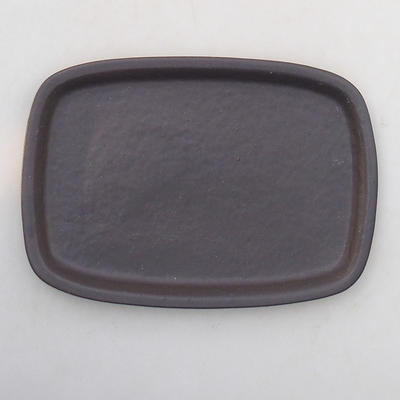 Bonsai water tray H 02 - 17 x 12 x 1 cm, black matt - 1