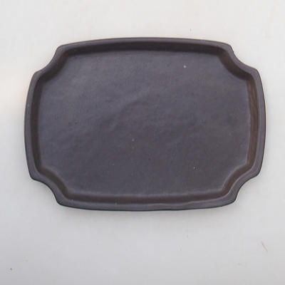Bonsai water tray H 03 - 16,5 x 11,5 x 1 cm, black matt - 1