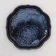Bonsai water tray H 06 - 13,5 x 13,5 x 1,5 cm, black glossy - 1/2