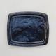 Bonsai tray H11 - 11 x 9,5 x 1 cm, black glossy - 1/3