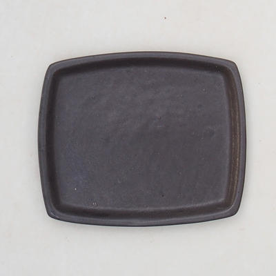 Bonsai tray H11 - 11 x 9,5 x 1 cm, black matt - 1