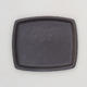 Bonsai tray H11 - 11 x 9,5 x 1 cm, black matt - 1/3