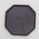 Bonsai tray 13 - 11 x 11 x 1,5 cm, black matt - 1/2