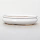 Ceramic bonsai bowl H 15 - 26,5 x 17 x 6 cm, white - 1/3