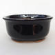 Ceramic bonsai bowl H 30 - 12 x 10 x 5 cm, black glossy - 1/3
