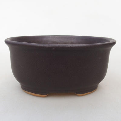 Ceramic bonsai bowl H 30 - 12 x 10 x 5 cm, black matt - 1