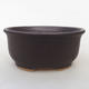 Ceramic bonsai bowl H 30 - 12 x 10 x 5 cm, black matt - 1/3