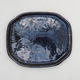 Bonsai water tray H 31 - 15 x 12,5 x 1 cm, black glossy - 1/2