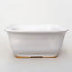 Ceramic bonsai bowl H 36 - 17 x 15 x 8 cm, white - 1/3