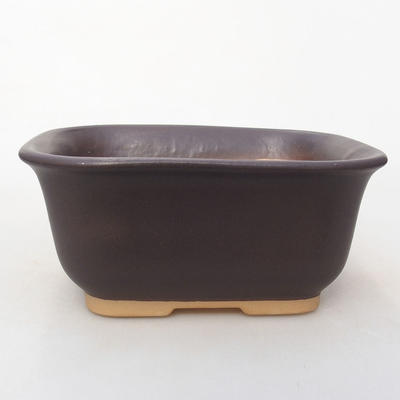 Ceramic bonsai bowl H 36 - 17 x 15 x 8 cm, black matt - 1